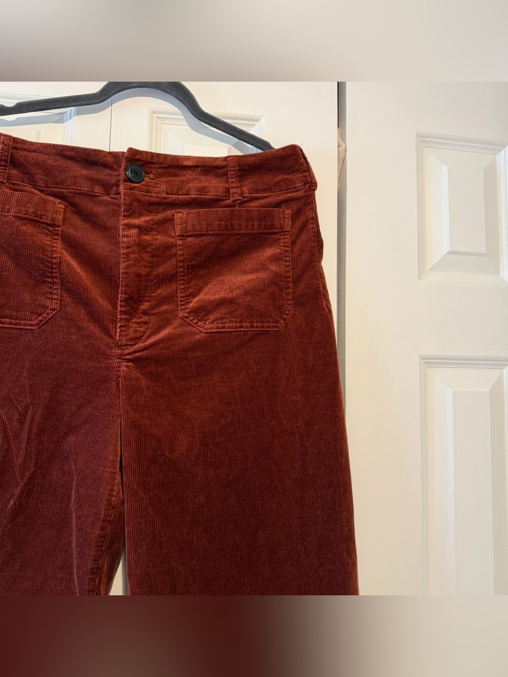 Anthropologie Maeve women’s Colette Cropped Wide Leg Corduroy Pants - Picture 7 of 9